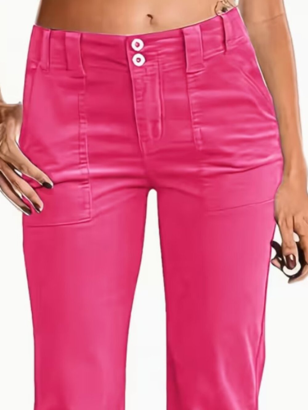 Women's High Waist Straight Leg Pants